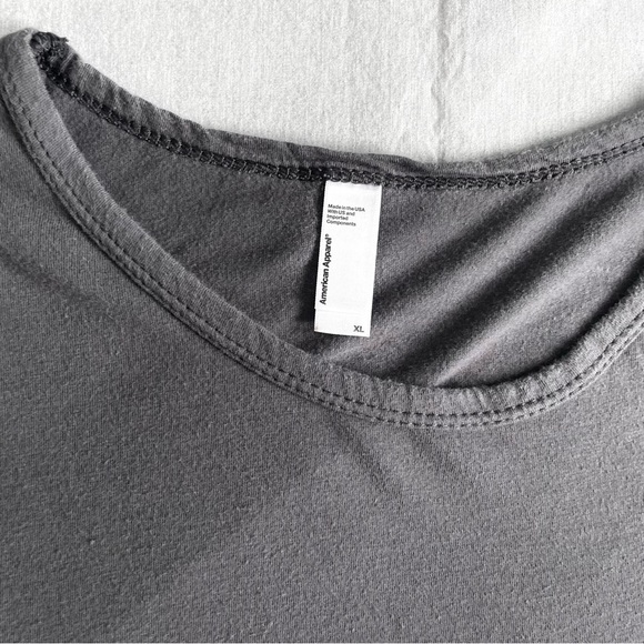 American Apparel Crew Neck T-Shirt Top - XL - Picture 3 of 4
